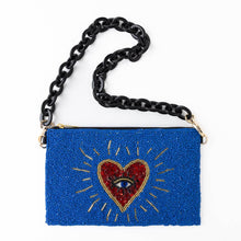 Load image into Gallery viewer, INK + ALLOY - Elenor Evil Eye Beaded Bag