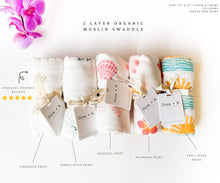 Load image into Gallery viewer, Coca + B. - Surfer Wave Organic Bamboo Swaddle