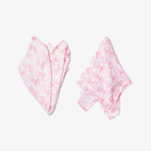 Load image into Gallery viewer, Lewis - Burp Cloth Set - Pink Scallop