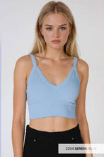 Load image into Gallery viewer, NIKIBIKI - NS8120 - Ribbed V-Neck Bra Top: 2248 Mulberry