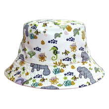 Load image into Gallery viewer, Emerson and Friends - Manatee Reversible Bucket Hat: Kids