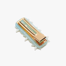 Load image into Gallery viewer, WINONA IRENE - Undine Lotus Flower Alligator Hair Clip in Seafoam and White
