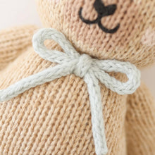 Load image into Gallery viewer, cuddle+kind - Baby honey bear- Blue Bow