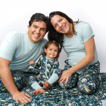 Load image into Gallery viewer, Emerson and Friends - Blue Surf Adult Women's Bamboo Pajamas Sleep Shirt