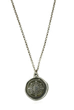 Load image into Gallery viewer, Plum and Posey - Compass Rose Wax Seal Necklace