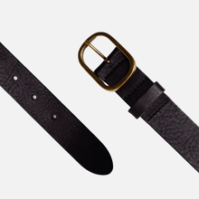 Load image into Gallery viewer, Amsterdam Heritage - Marin Gold Oval Buckle Belt Camel- M/L