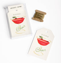 Load image into Gallery viewer, Abigail Jayne Design - Cocktail Holiday Gift Tags - Boxed Set of 8 with string