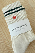 Load image into Gallery viewer, Le Bon Shoppe - Embroidered Heart Boyfriend Socks
