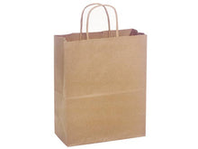 Load image into Gallery viewer, Nashville Wraps - Brown Kraft Paper Retail Shopping Bags: 100 Pack / Rose 5.5x3.25x8.375"