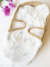 Load image into Gallery viewer, Coca + B. - Surfer Wave Organic Bamboo Swaddle