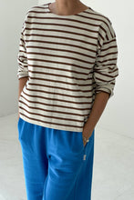 Load image into Gallery viewer, Le Bon Shoppe - Sailor Top: COFFEE STRIPE