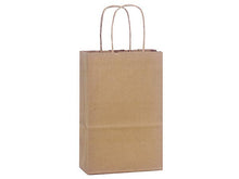 Load image into Gallery viewer, Nashville Wraps - Brown Kraft Paper Retail Shopping Bags: 100 Pack / Rose 5.5x3.25x8.375"