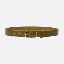 Load image into Gallery viewer, Amsterdam Heritage - Marin Gold Oval Buckle Belt Camel- M/L