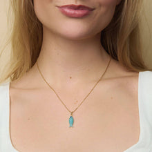 Load image into Gallery viewer, Little Sky Stone - Fish Gemstone Charm