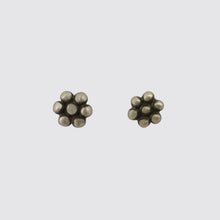 Load image into Gallery viewer, Jane Diaz NY - Tiny Granulated Flower Stud Earrings: Sterling Silver