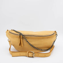 Load image into Gallery viewer, Bolsa Nova Handbags - Capri Leather Sling Bag: Mushroom