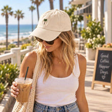 Load image into Gallery viewer, Coast Embroidery - Palm Tree Embroidered Hat