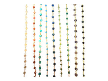 Load image into Gallery viewer, Shá Parlé - Black Gemstone Charm Holder Necklace