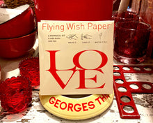 Load image into Gallery viewer, FLYING WISH PAPER ® - LOVE LETTERS / Mini Kit / Valentine’s Day 15 WISH PAPER™