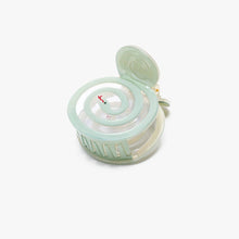 Load image into Gallery viewer, WINONA IRENE - Ladon Light Green Spiral Garden Snake Small Hair Claw