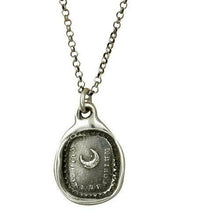 Load image into Gallery viewer, Plum and Posey - Moon Wax Seal Necklace