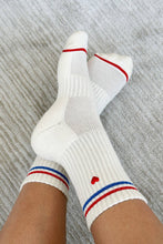 Load image into Gallery viewer, Le Bon Shoppe - Embroidered Heart Boyfriend Socks