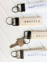 Load image into Gallery viewer, Seagate Studio - St. Pete Canvas Keychain