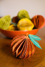 Load image into Gallery viewer, East End Press - ORANGE HONEYCOMB ORNAMENT