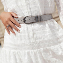 Load image into Gallery viewer, Amsterdam Heritage - Leather Belt Silver Buckle XS/S