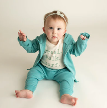 Load image into Gallery viewer, Finn + Emma - Crawl Walk Surf Onesie