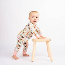 Load image into Gallery viewer, Emerson and Friends - Making Waves Mermaids Coastal Bamboo Baby Pajamas Convertible Romper: NB
