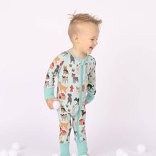 Load image into Gallery viewer, Emerson and Friends - Dogs Bark Pets Bamboo Baby Pajamas Convertible Footie