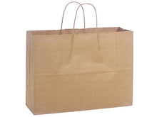 Load image into Gallery viewer, Nashville Wraps - Brown Kraft Paper Retail Shopping Bags: 100 Pack / Rose 5.5x3.25x8.375"