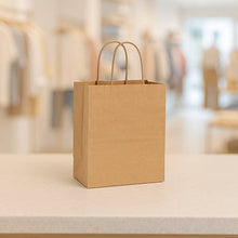 Load image into Gallery viewer, Nashville Wraps - Brown Kraft Paper Retail Shopping Bags: 250 Pack / Cub 8x4.75x10"