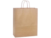 Load image into Gallery viewer, Nashville Wraps - Brown Kraft Paper Retail Shopping Bags: 100 Pack / Rose 5.5x3.25x8.375"