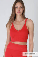 Load image into Gallery viewer, NIKIBIKI - NS8120 - Ribbed V-Neck Bra Top: 2254 Serene Blue