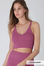 Load image into Gallery viewer, NIKIBIKI - NS8120 - Ribbed V-Neck Bra Top: 2256 Pearl Blush