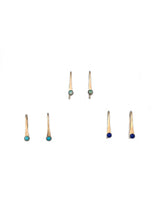 Load image into Gallery viewer, Turquoise pushpin earrings