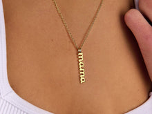 Load image into Gallery viewer, Little Sky Stone - Mama Script Necklace