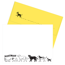 Load image into Gallery viewer, Smudge Ink - Dog Parade Note Cards with Letterpress Envelopes