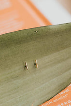 Load image into Gallery viewer, Hello Adorn - Tiny Bar Studs: 14kt Gold Fill