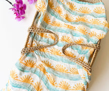 Load image into Gallery viewer, Coca + B. - Sun and Wave Surfer Organic Bamboo Swaddle