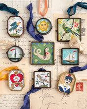 Load image into Gallery viewer, Maris Mirum - Circle Sailboat - Art Locket Ornament