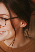 Load image into Gallery viewer, Hello Adorn - Tiny Bar Studs: 14kt Gold Fill