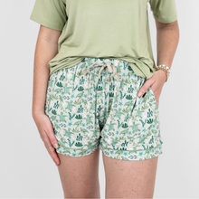Load image into Gallery viewer, Emerson and Friends - Save the Sea Turtles Womens Pajama Shorts