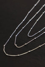 Load image into Gallery viewer, Katie Waltman Jewelry - 16 Inch STERLING SILVER SATELLITE CABLE CHAIN