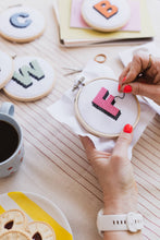 Load image into Gallery viewer, Cotton Clara Craft Kits & Supplies - Monogram Alphabet Cross Stitch Kit