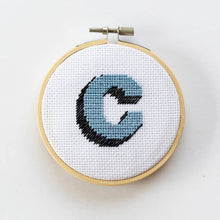 Load image into Gallery viewer, Cotton Clara Craft Kits & Supplies - Monogram Alphabet Cross Stitch Kit