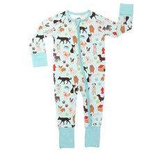 Load image into Gallery viewer, Emerson and Friends - Dogs Bark Pets Bamboo Baby Pajamas Convertible Footie