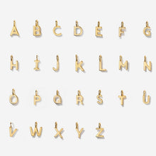 Load image into Gallery viewer, Little Sky Stone - Uppercase Initial Charms -Gold